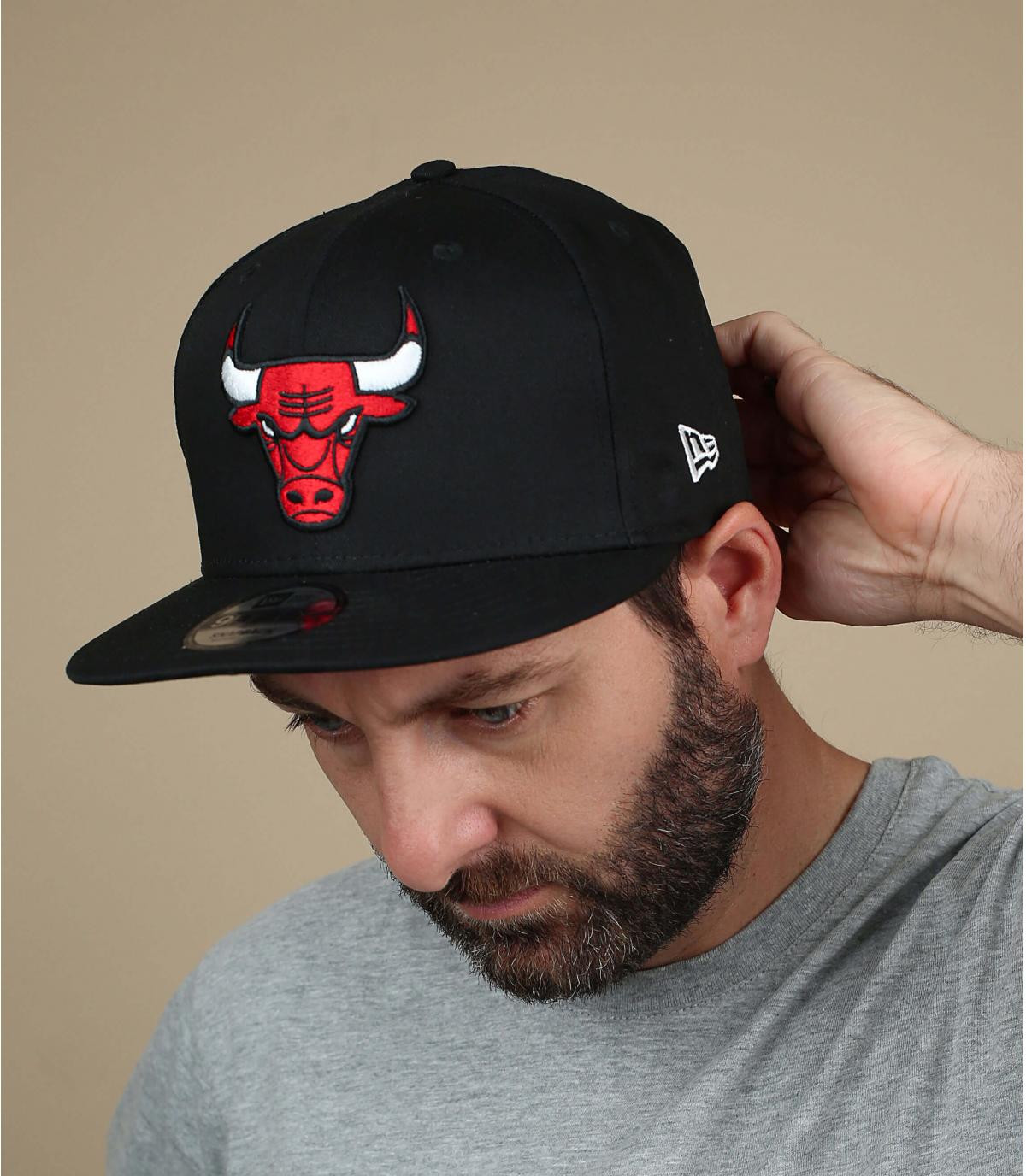 Black bulls snapback on sale